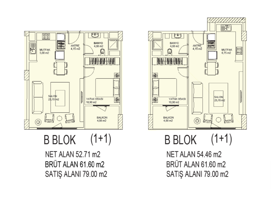 Apartments in Avcilar Istanbul bigger 1+1 Units with Balcony 10